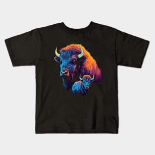 Bison Fathers Day Kids T-Shirt